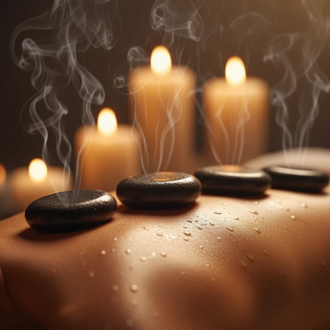 Masaje con Piedras Volcánicas